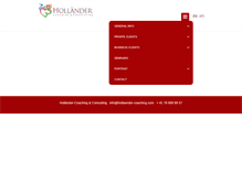Tablet Screenshot of hollaender-coaching.com